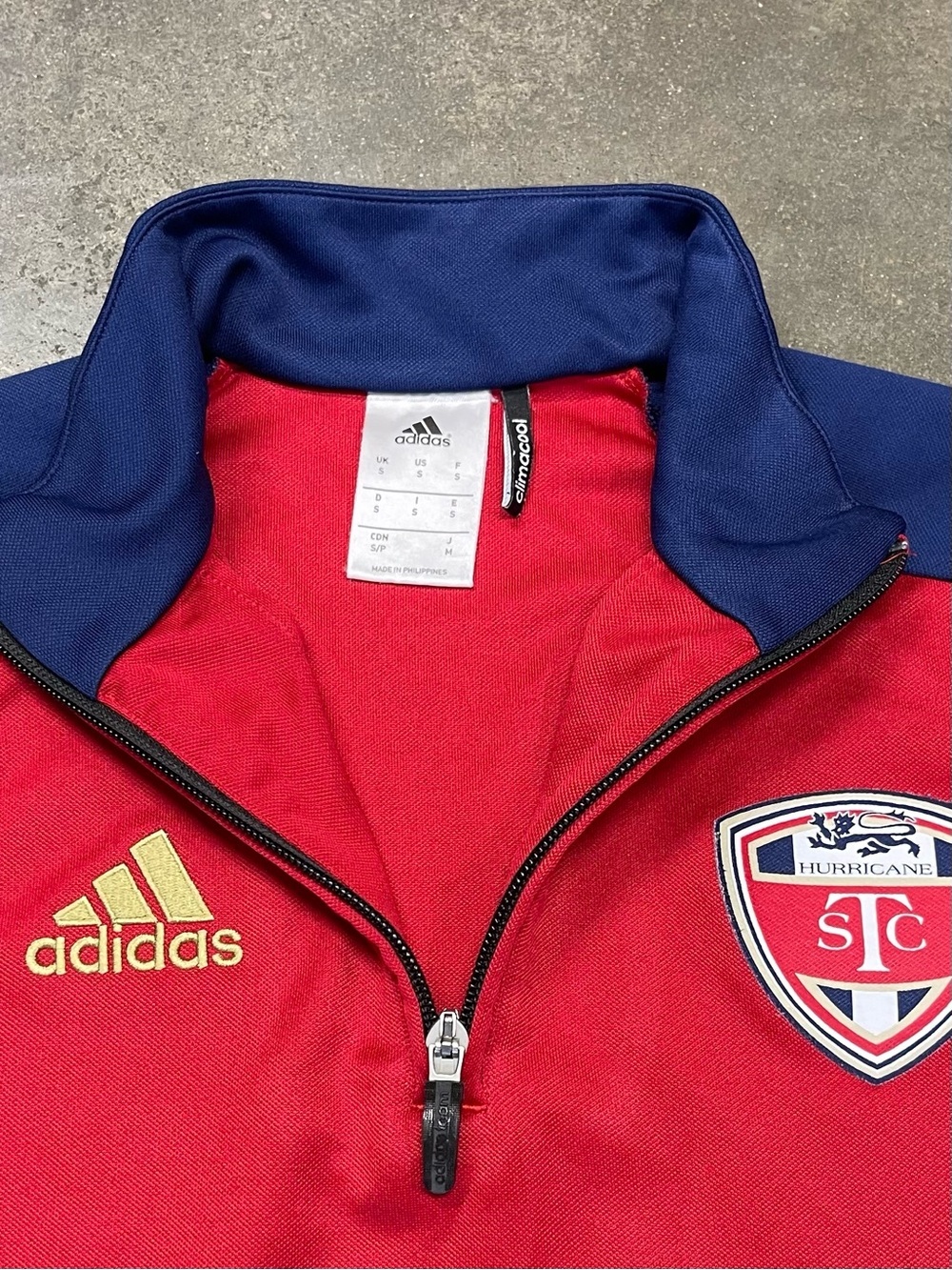 Adidas Climacool STC Hurricane Soccer 1/4 Zip Jacket - Picture 5 of 9